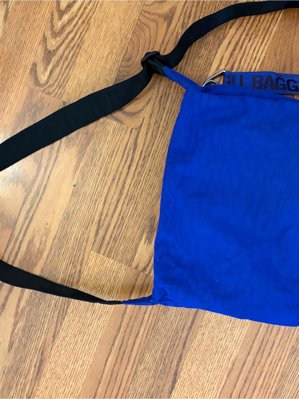 BAGGU Medium Cargo Crossbody Nylon Bag Blue great condition - Picture 8 of 8